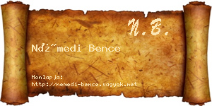 Némedi Bence névjegykártya